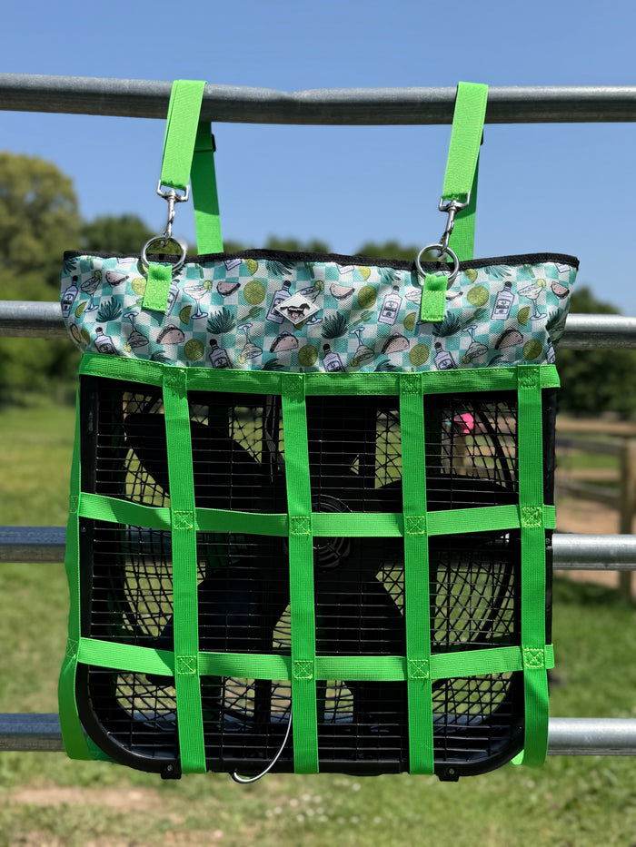 Barn Breeze Box Fan Bag – Tacos & Tight Turns Stall Fan Holder | WhinneyWear