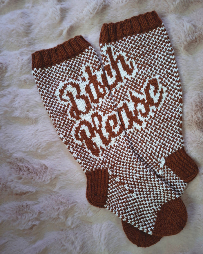 Bitch Please - Knitted Sock Pattern