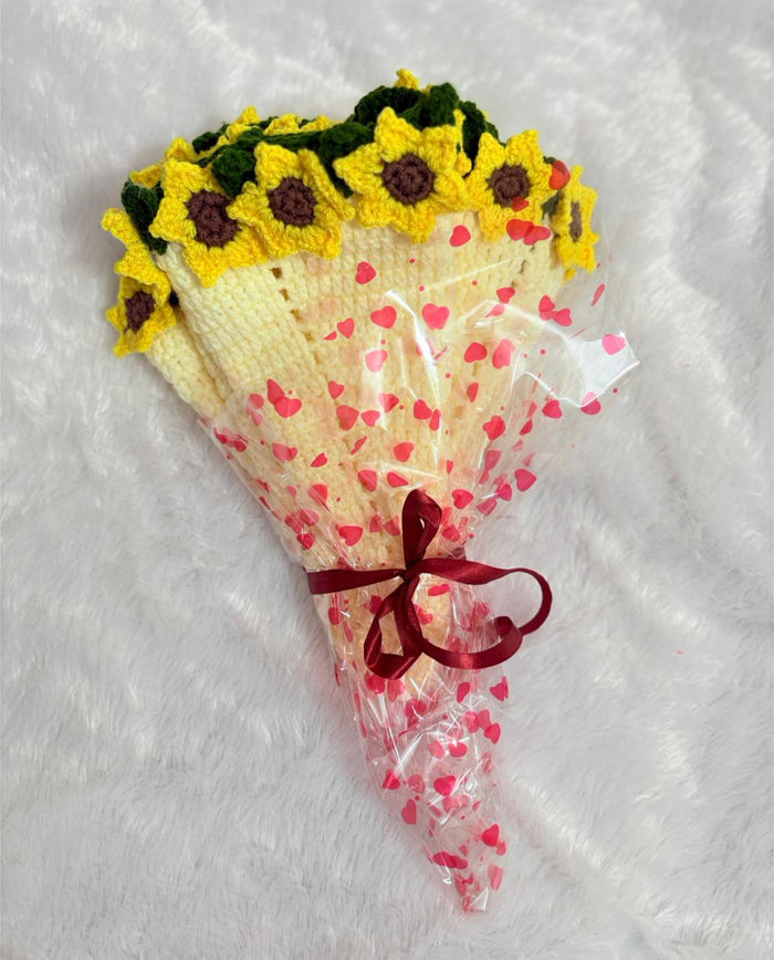 Crochet Sunflower Blanket or Table Mat – Handmade, Soft & Beautiful