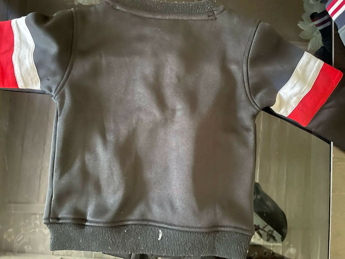 GINI & JONY Infant Boys Black / Grey Cotton Sweatshirt (Set of 2)