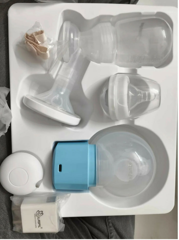 INFANTSO Melo 2-in-1 Electric Breast Pump with adjustable suction settings, multiple pumping modes, soft breast cushion, compact design, and easy-to-use controls for comfortable and convenient milk expression.
