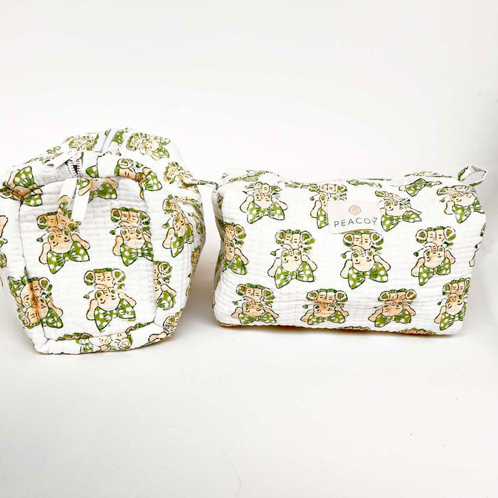 Multi Utility Travel kits Elephant Print (Set of two) - PyaraBaby