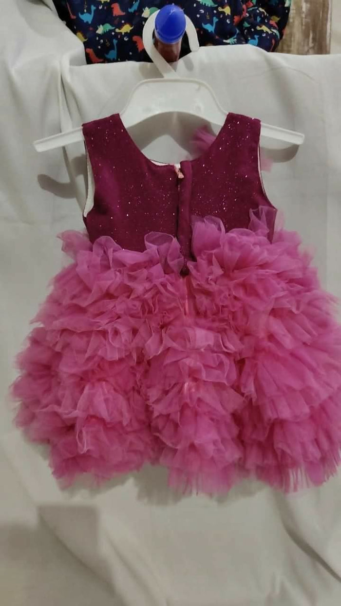 Explore our collection of partywear dresses/frocks for baby girls, featuring high-quality materials, intricate detailing, and comfortable fits, perfect for special occasions and celebrations.
