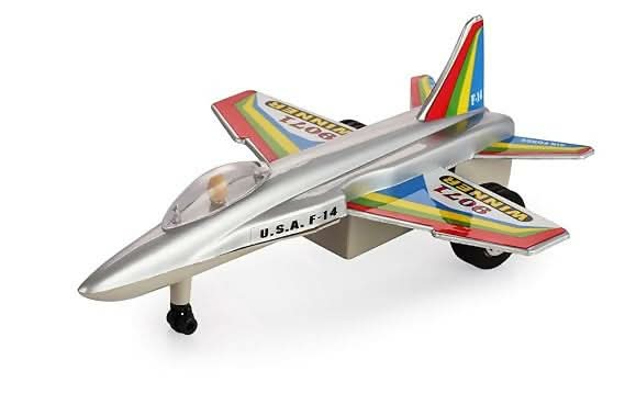 SHINSEI Air Fighter Pullback Airplane Toy – White