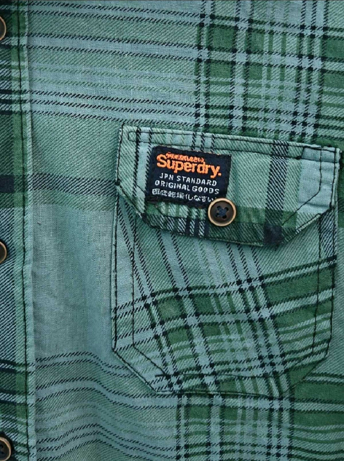SUPERDRY Boys Shirt in Some Used condition, available in Delhi, featuring a stylish casual design, comfortable fit, and versatile look for everyday wear, outings, parties, and casual occasions.