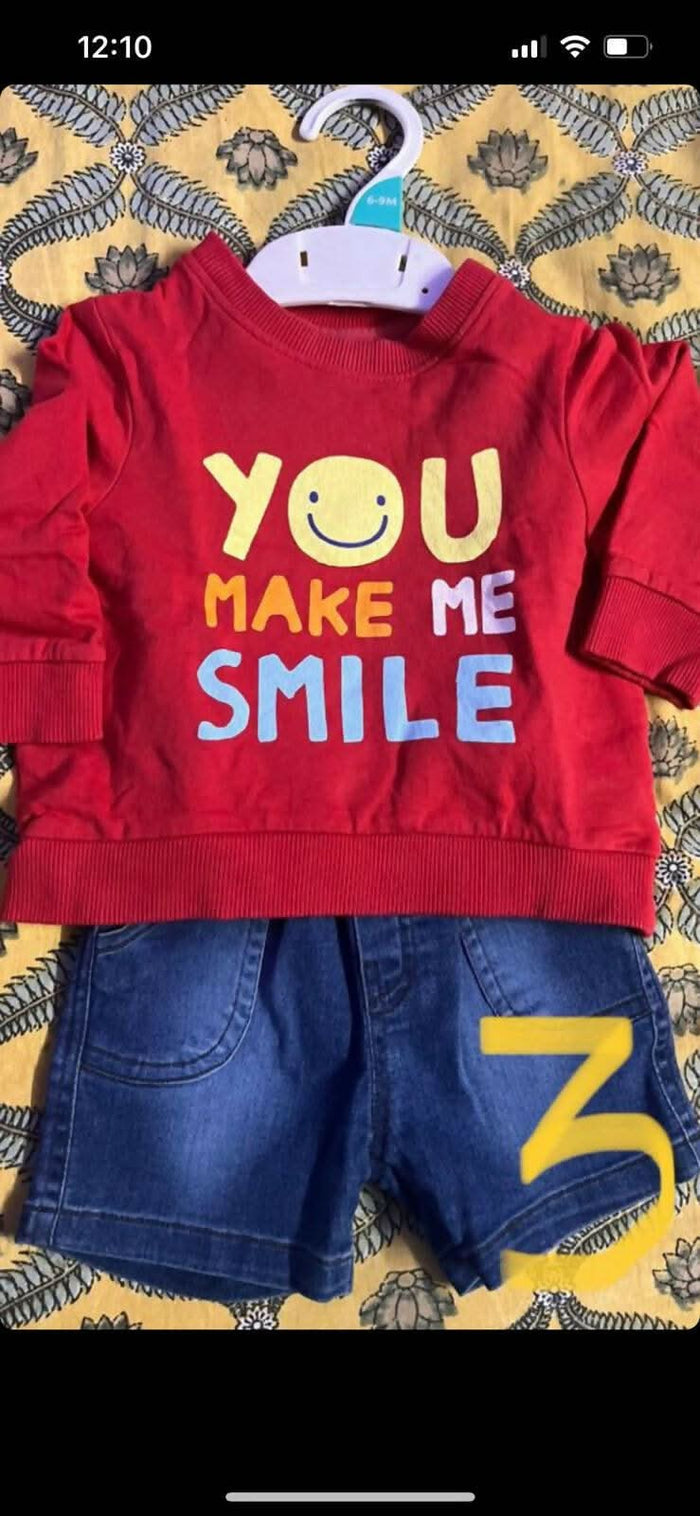 T- shirt and Jeans/Trouser with Suspenders For Baby Boy- Combo - PyaraBaby