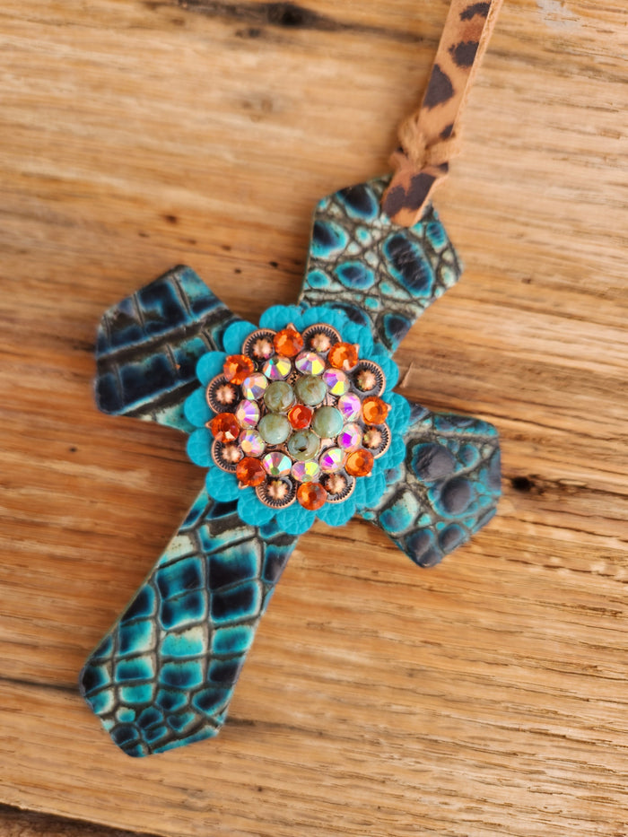 Turquoise Saddle Cross