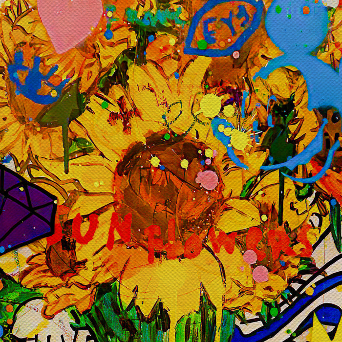 Van Gogh Sunflowers Modern Vision Canvas Wall Art