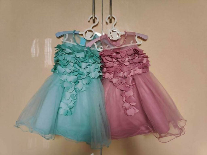 1st Birthday Beautiful Twin Dress/Frock For Baby Girl - PyaraBaby
