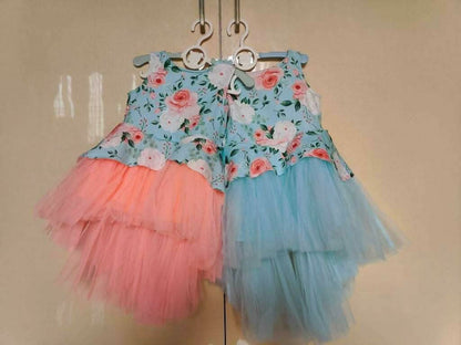 1st Birthday Frock/Dress For Baby Girl - Twins - PyaraBaby