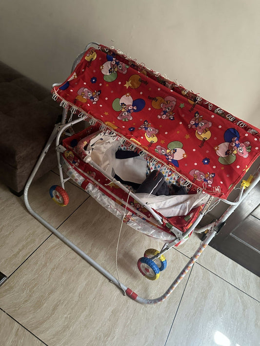 2 In 1 Baby Manual Swing/Cradle/Pram