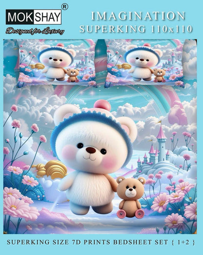 white & brown teddy