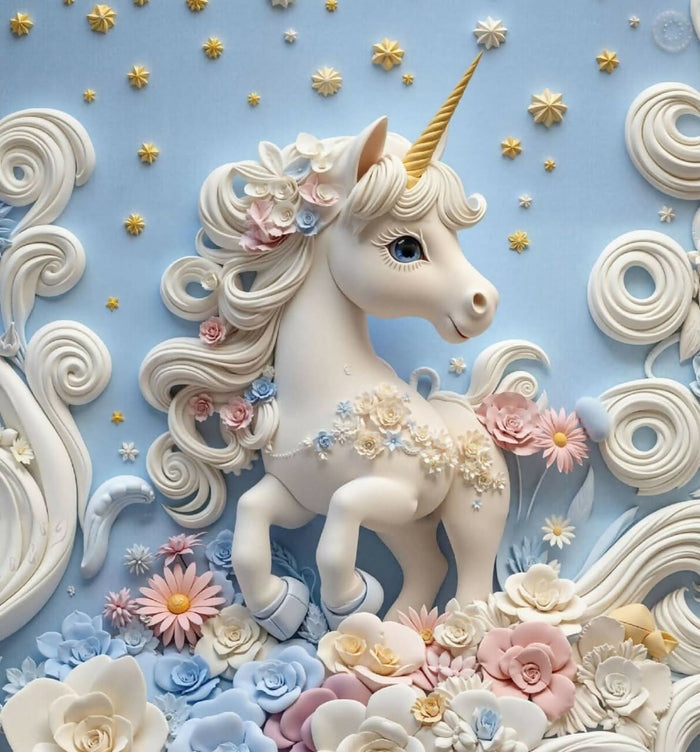 Unicorn and Flowers