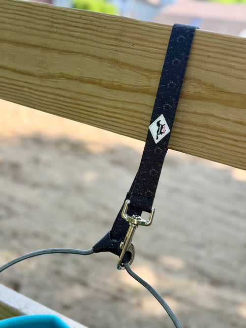 Tooled Leather Bucket Strap