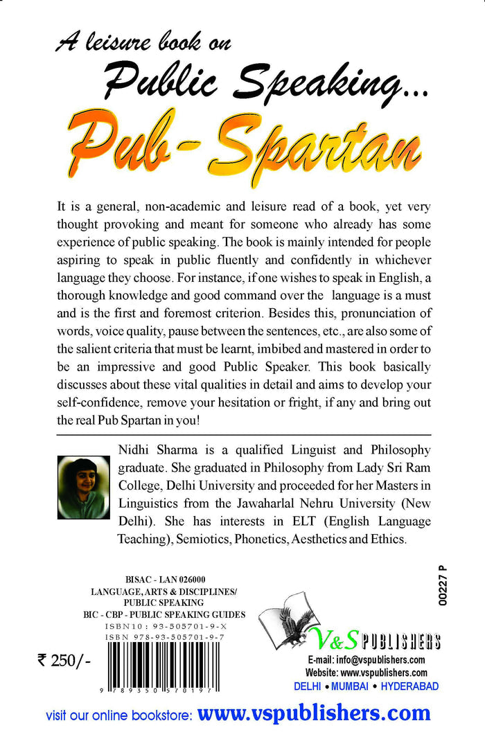 A Leisure Book On Public Speaking Pub Spartan