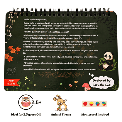 The activities help improve motor skills, cognitive skills, basic literacy, and memorization.