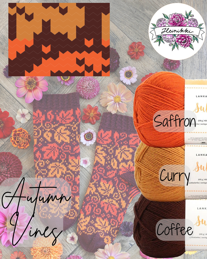 Autumn Vines Sock Yarn Bundle