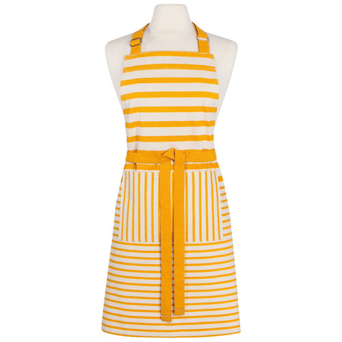 Awning Stripe Ochre Chef Apron