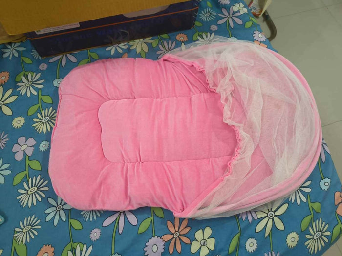 Baby bedding set with soft mattress, pillow, bedding essentials, and cozy fabric designed to provide comfort, support, and a restful sleeping environment for babies.