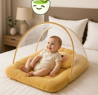 Baby bedding set with mosquito net