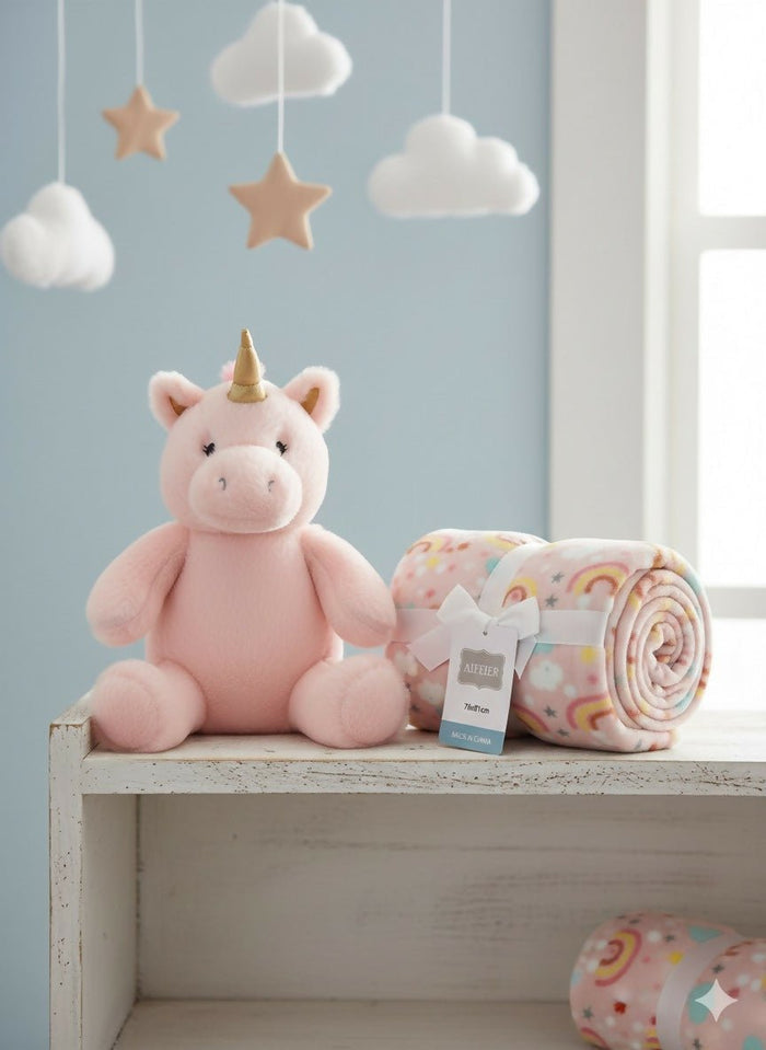 Baby blanket with toy pack of 2