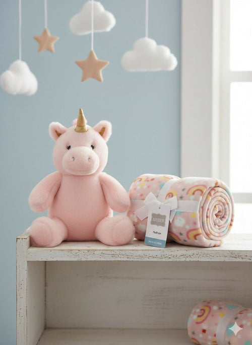Baby blanket with toy pack of 2