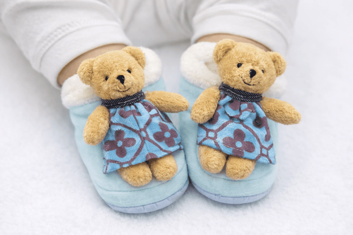 Baby booties cozy and comfortable