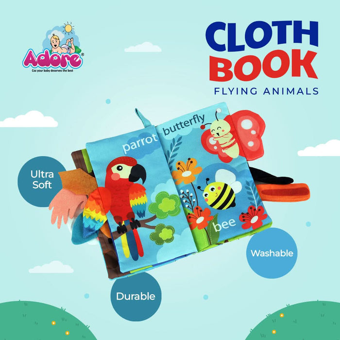 Baby Cloth Tail Books - Flying Animals