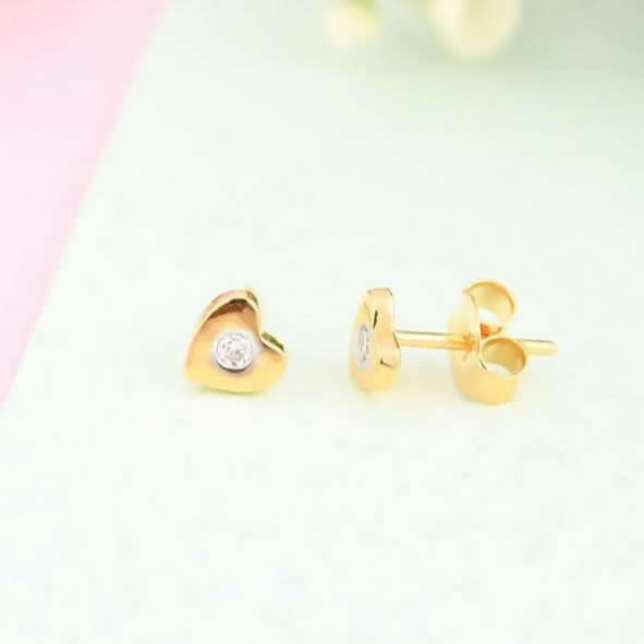 Buy Gold Baby Earrings (Bali) – traditional, lightweight, and safe jewellery for little ones.