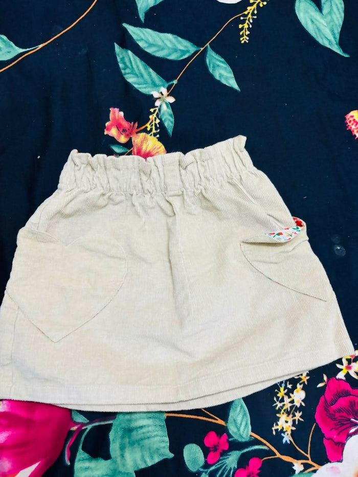 Baby Girl Ribbed Skirt