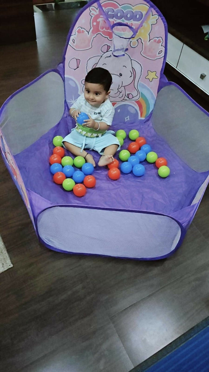 BABY GO Elephant Ball Pool – Soft, Spacious & Fun Playtime Zone for Kids