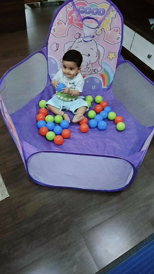 BABY GO Elephant Ball Pool – Soft, Spacious & Fun Playtime Zone for Kids