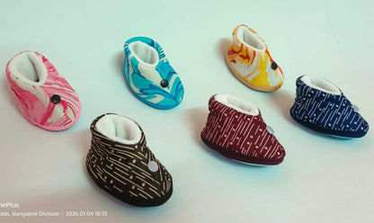 Baby Shoes in Soft Fabric – Gift Box (Set of 6)