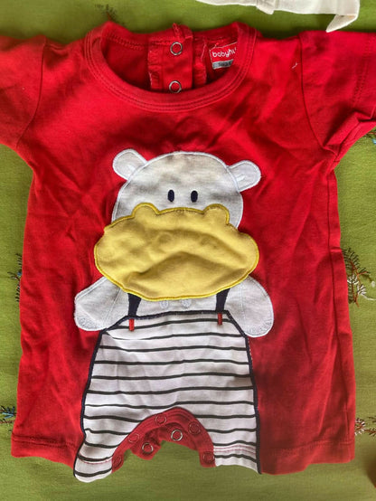 Babyhug - Frock, Half sleeves Romper sets (Set of 3)