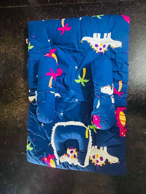 Ensure your baby's comfort with BABYHUG Bedding with Pillow. Perfect for a cozy and restful sleep, this bedding set combines soft fabrics with a supportive pillow for a great night's rest.