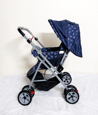BABYHUG Comfy Ride Reversible Handle Baby Stroller Pram w/ Mosquito Net B107