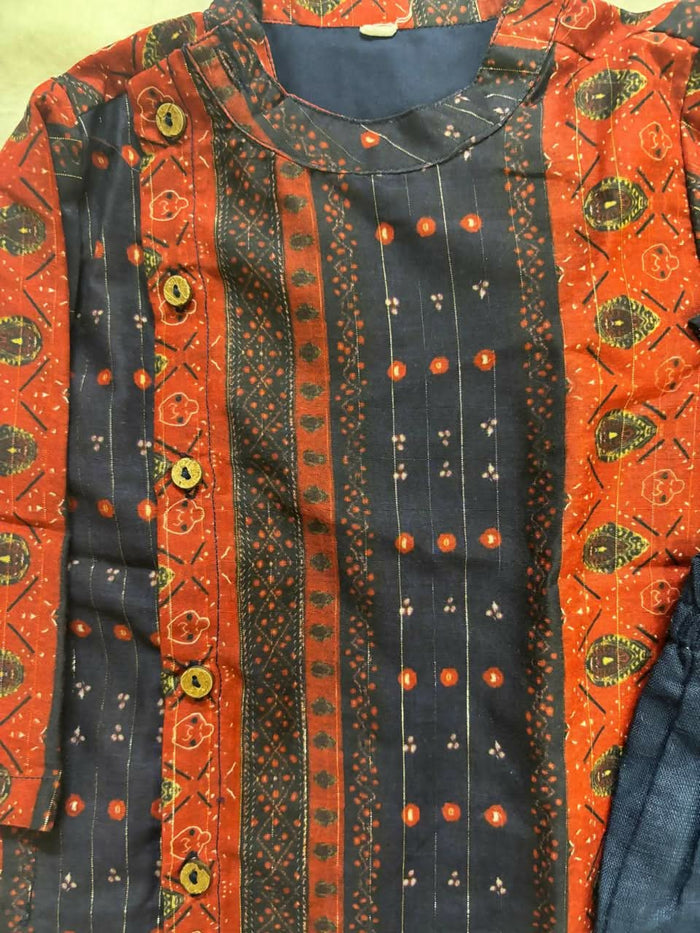 BABYHUG Cotton Printed Kurta and Pyjama Set – Soft, Stylish & Comfortable Ethnic Wear for Kids