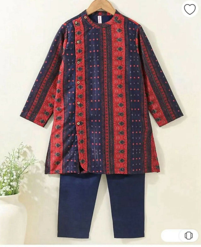 BABYHUG Cotton Printed Kurta and Pyjama Set – Soft, Stylish & Comfortable Ethnic Wear for Kids