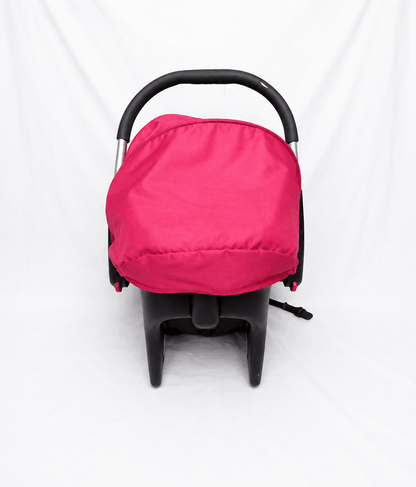 BABYHUG infant car seat carry cot with baby carrier function, rear-facing design, cushioned seat, secure safety harness, and carry handle for newborns and infants up to 13 kg.