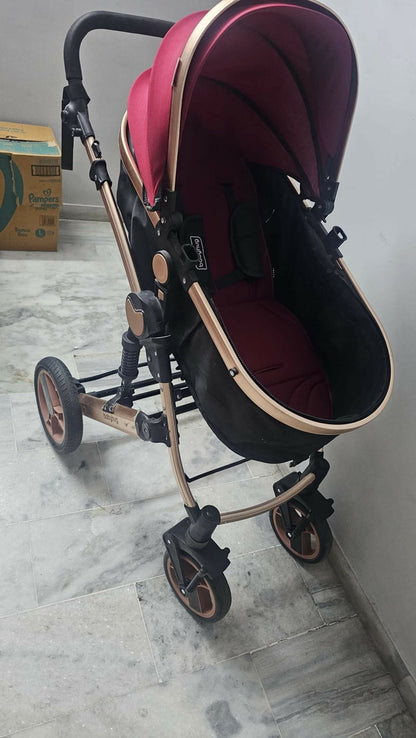 Babyhug majestic Stroller cum carry cot with canopy