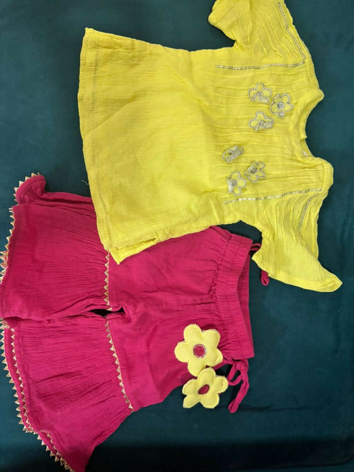 BABYOYE Kurti Sharara and Dupatta Set
