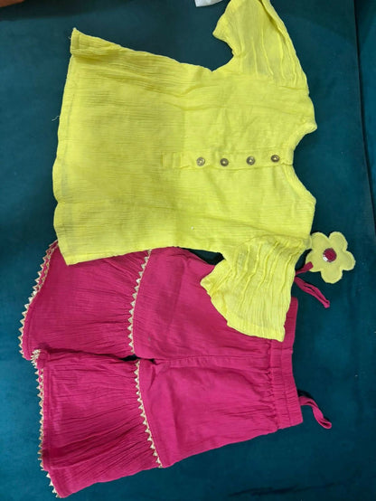 BABYOYE Kurti Sharara and Dupatta Set