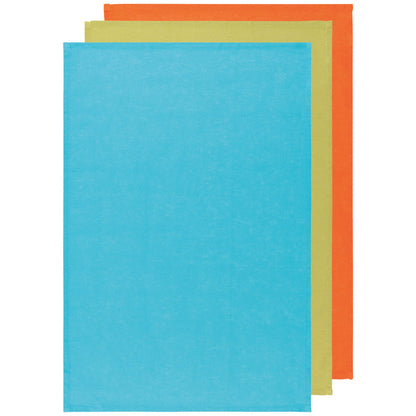Bali Blue Cactus Crush Floursack Dishtowels Set of 3