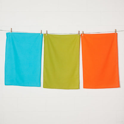 Bali Blue Cactus Crush Floursack Dishtowels Set of 3
