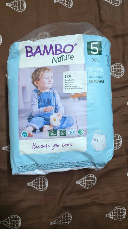 BAMBOO NATURE Nappies – XL Size