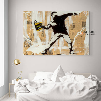 Banksy Art For Dummies Canvas Wall Art