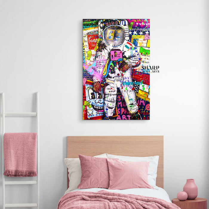 Banksy Astronaut Canvas Wall Art