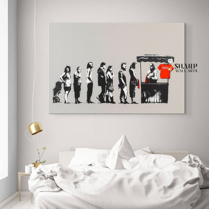 Banksy Destroy Capitalism Canvas Wall Art