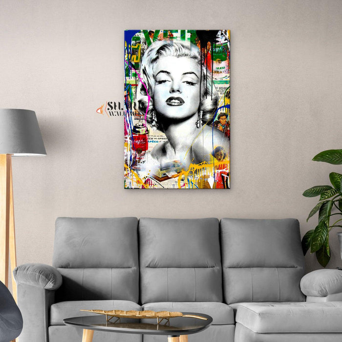 Banksy Marilyn Monroe Canvas Wall Art - SharpWallArts