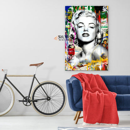Banksy Marilyn Monroe Canvas Wall Art - SharpWallArts